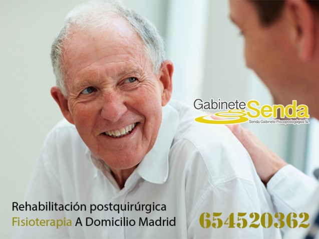 Rehabilitación postquirúrgica en el domicilio. Prótesis en Madrid.